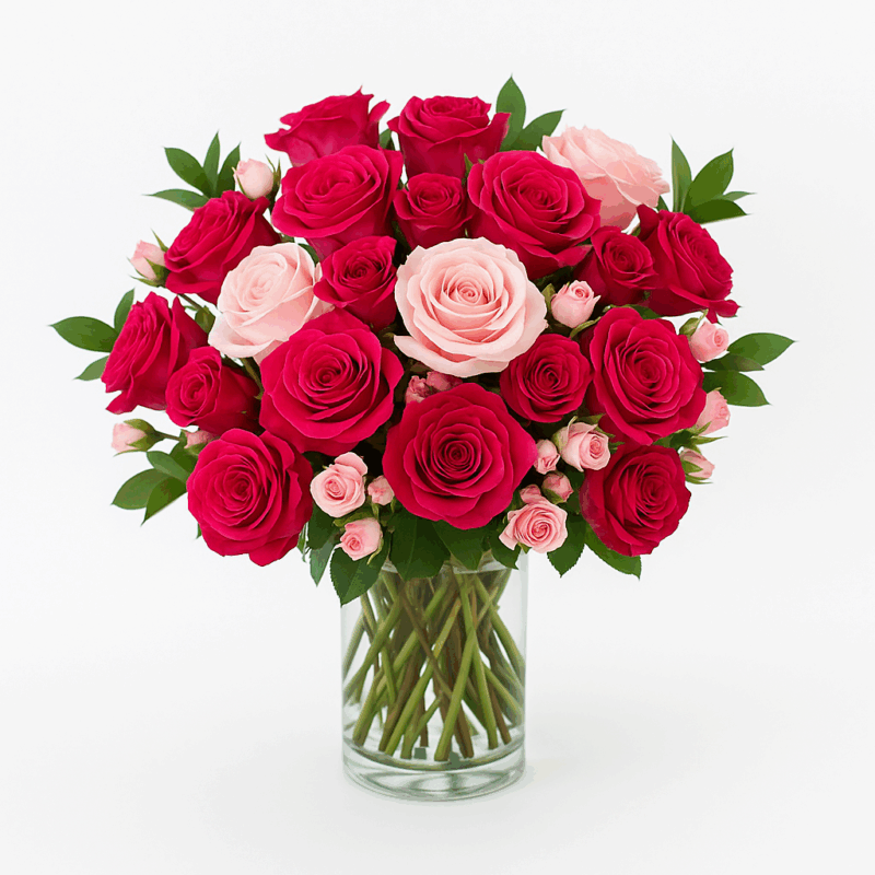 rosa bouquet in soft hues