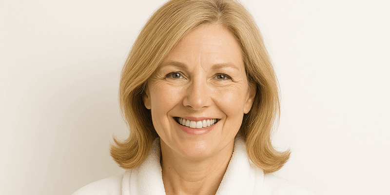 smiling middle aged woman crop 1